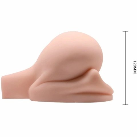 Crazy Bull Model Anatomiczny Podwojny Kanał z Funkcją Wibracji