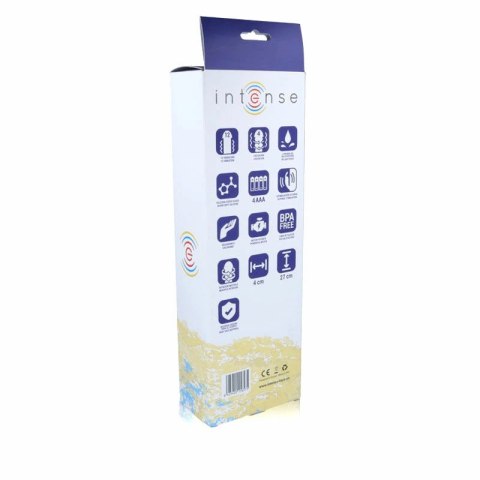 Intense Bobble Liliowy - Wibrator Silikonowy z Rotacją 27 cm