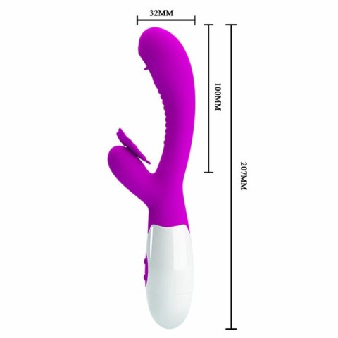 Pretty Love Lizeni CMY - Wibrujący model z funkcją ruchomego języka, fioletowy