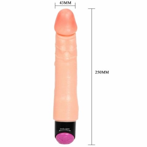 Baile Wibrator Zakrzywiony 25 cm Wielobiegowy PVC Unisex