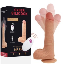 CYBER SILICOCK Mr Rick 20,9 cm - zdalnie sterowany model silikonowy