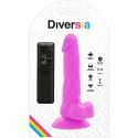 Diversia Model Vibra Violet 18 cm - Elastyczny system z przyssawką