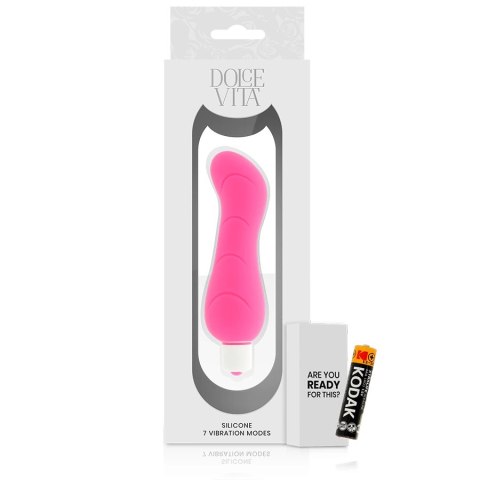 Dolce Vita G-Spot Pink - silikonowy model anatomiczny, 7 trybow, 122 mm