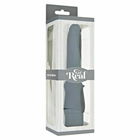 Get Real Classic Black - silikonowy model intymny 17,5 cm, wodoodporny