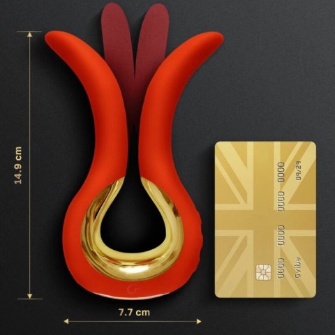 Gvibe Maxi Coral - dwusilnikowy model z elastycznymi końcowkami, 14,9 cm