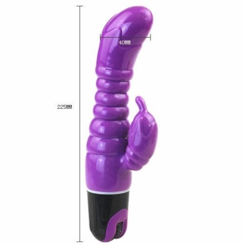 Baile Lovet Sensation Violet - wibrator anatomiczny, miękki, 22 cm