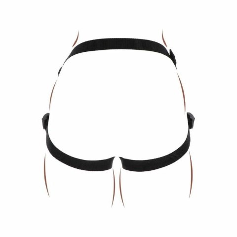 Get Real Harness Violet - Koronkowa uprząż z regulacją i 3 pierścieniami