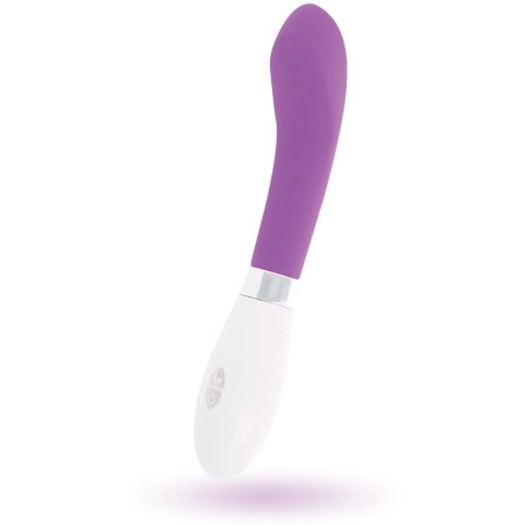 Glossy John - Fioletowy wibrator silikonowy, 10 trybow, 12 cm