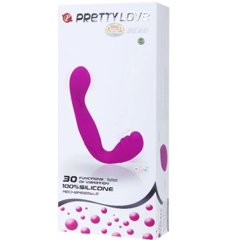PRETTY LOVE Beau - silikonowy system intymny, liliowy, 3 silniki