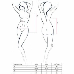 Passion Daryl Body Czarny L/XL - Nowoczesna Bielizna Premium
