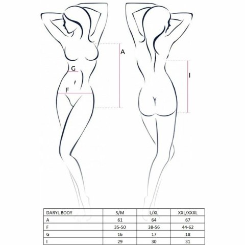 Passion Daryl Body Czarny L/XL - Nowoczesna Bielizna Premium