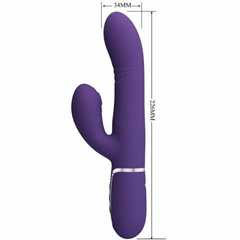 Pretty Love G-Spot Violet - wielofunkcyjny system wibracji 7+7, USB