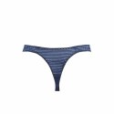 Anais Men Naval String XL czarne z granatowymi paskami, tiul, wygodne