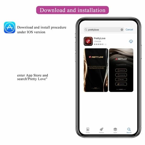 Pretty Love Fisherman - Jajko sterowane aplikacją, 12 trybow, liliowe