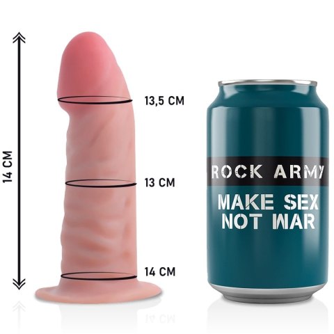 RockArmy Tiger 14 cm - system intymny z uprzężą, dwuwarstwowy TPE