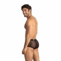 ANAIS MEN Eros Brief S - czarne figi męskie z tiulu, sportowy kroj