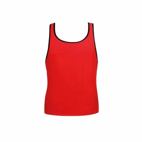 ANAIS MEN SOUL Top S czerwony, miękka mikrofibra, czarne wykończenie