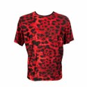 ANAIS MEN Savage T-Shirt S czerwona mikrofibra animal print
