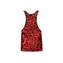 Anais Men Savage Top M czerwony bezrękawnik animal print