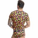 Anais Men T-shirt Bananowy S - Lycra, Dopasowany Kroj, Nadruk Banany