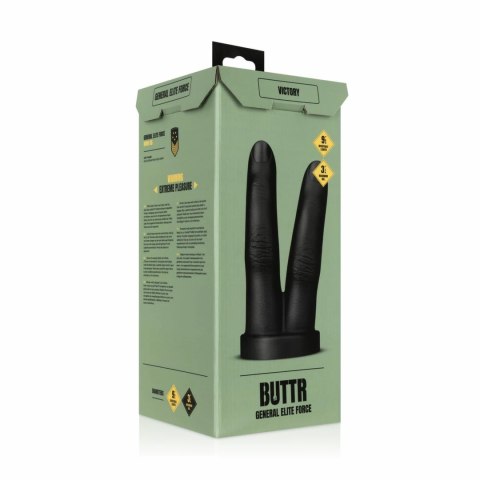 BUTTR Victory Double Finger anatomiczna baza silikonowa czarny
