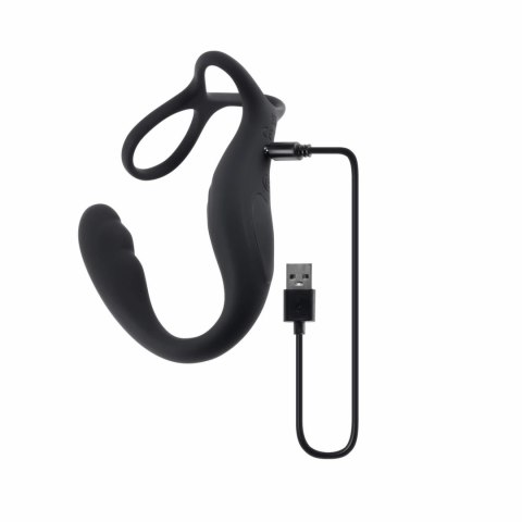 Evolved Wrangler 3w1 wielofunkcyjny masażer z pilotem, silikon, czarny