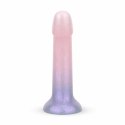 Mermaid Ombre Model Jelly 19 cm - kolorowa anatomiczna forma z brokatem