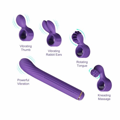 OTOUCH Magic Stick S1 fioletowy - wielofunkcyjny system intymny 4w1