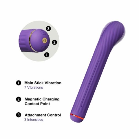 OTOUCH Magic Stick S1 fioletowy - wielofunkcyjny system intymny 4w1