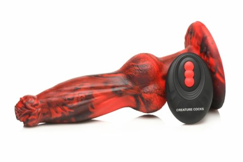 XR Brands Hel-Wolf Red & Black - Model z funkcją ruchu i wibracji