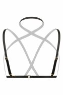 Strappy Fia Harness Bralette czarny - regulowany biustonosz z paskow