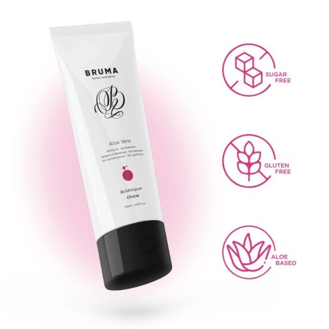 BRUMA Aloe Vera Żel nawilżający 100ml smak guma balonowa