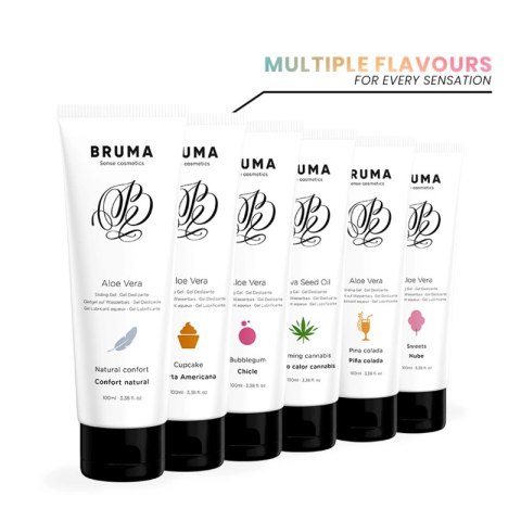 BRUMA Aloe Vera Żel nawilżający 100ml smak guma balonowa