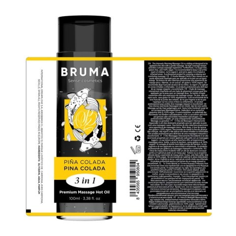 BRUMA Premium Olejek do Masażu 3w1 Pina Colada Efekt Ciepła 100ml