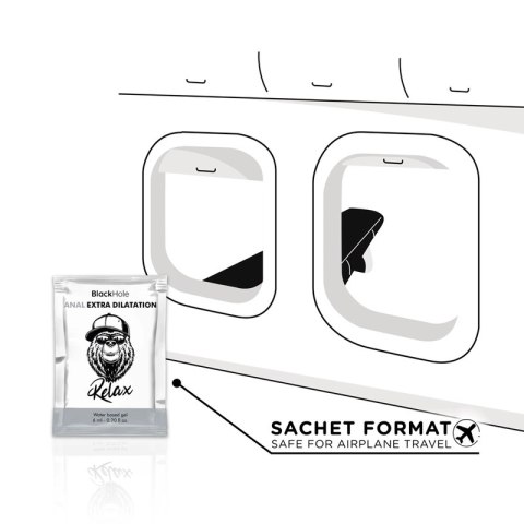 Black Hole Żel Rozluźniający na Bazie Wody 6 ml Bezzapachowy Jednorazowy