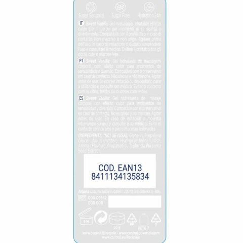 Control 2w1 Żel do masażu Madagascar Słodycz 200 ml bez parabenow