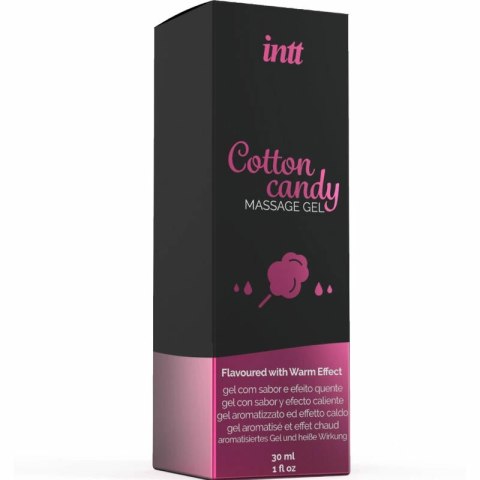 INTT Cotton Candy Żel do masażu rozgrzewający 30 ml słodki aromat