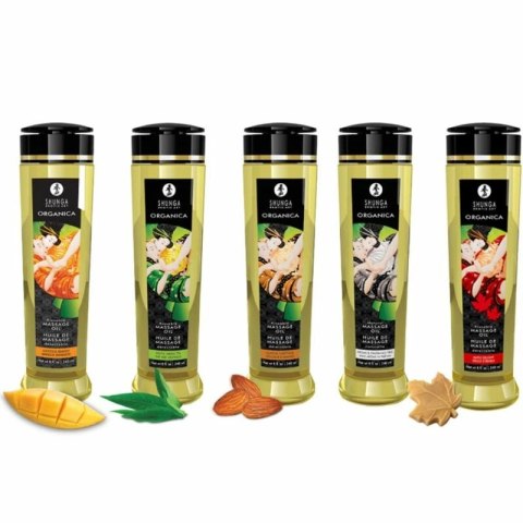 Shunga Organic Olejek do Masażu Mango 240ml - Naturalny, Wegański