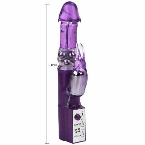 Baile Hot Lady II - obrotowy model perłowy z podwojną funkcją, fioletowy
