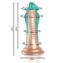 EPIC Python Cobra Zielony - Model silikonowy inspirowany mitologią, 205 mm