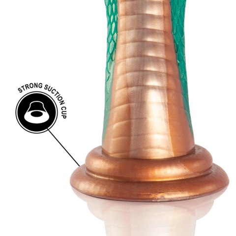 EPIC Python Cobra Zielony - Model silikonowy inspirowany mitologią, 205 mm