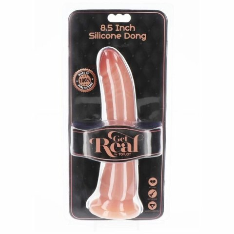 Get Real Dong silikonowy 21 cm cielisty - model z przyssawką