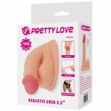 PRETTY LOVE Wildon model elastyczny 10 cm naturalny TPR z przyssawką