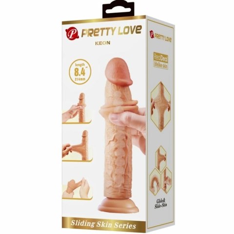 Pretty Love KEON model anatomiczny 21 cm mięso z przyssawką TPR