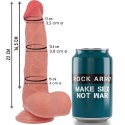 RockArmy Ranger 22 cm - Model silikonowy z przyssawką, beżowy