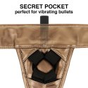 MYTHOLOGY Fantasy Harness L/XL brązowy - regulowane szelki wegańskie