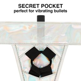 MYTHOLOGY Fantasy Harness Opalizujący L/XL - regulowane szelki vegan