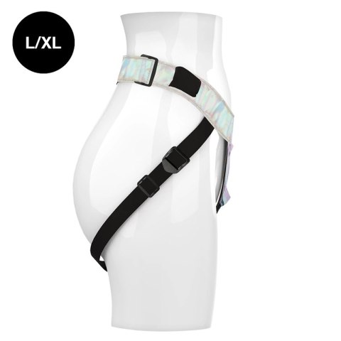 MYTHOLOGY Fantasy Harness Opalizujący L/XL - regulowane szelki vegan