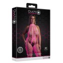 Ouch! by Shots Bodystocking Neon XL/XXXXL z dekoltem V, UV aktywacja
