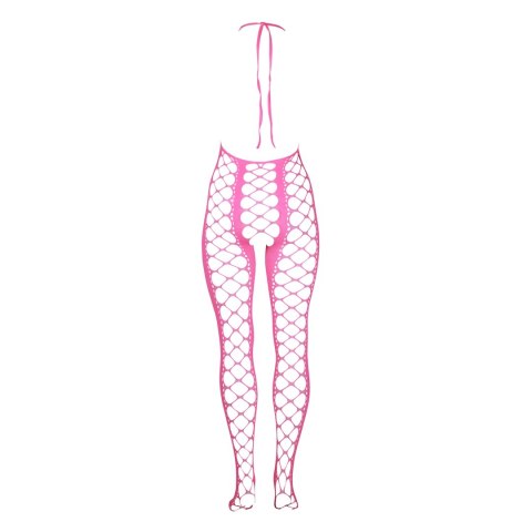 Ouch! by Shots Bodystocking Neon XL/XXXXL z dekoltem V, UV aktywacja